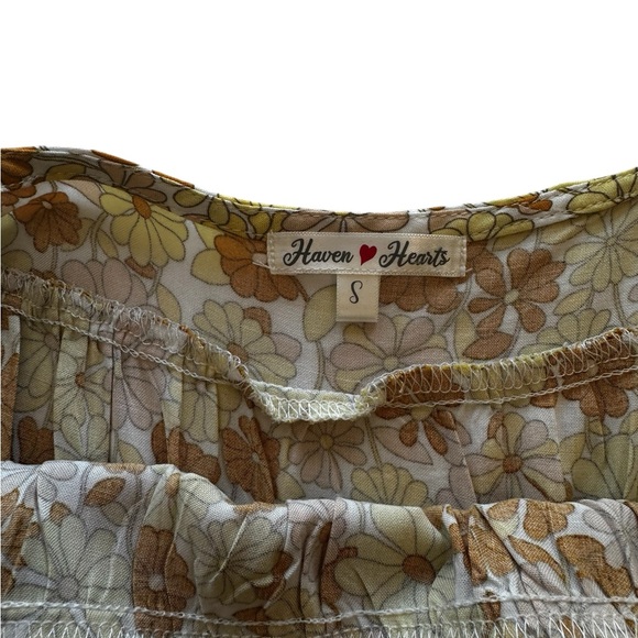 HAVEN HEARTS WOMANS MAXI FLORAL DRESS SZ SMALL - Picture 5 of 10